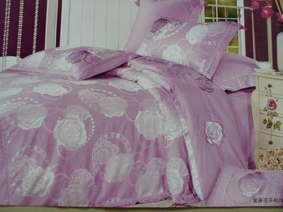 全球纺织网 大件套紫藤花开 产品展示 通州瑞麟家用纺织品